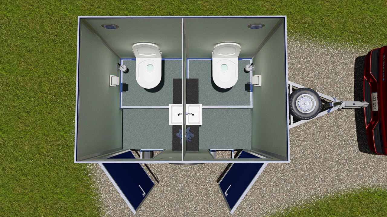 3D mobiilne tualett WC